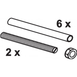 SANIT WC fastenings M12 for...